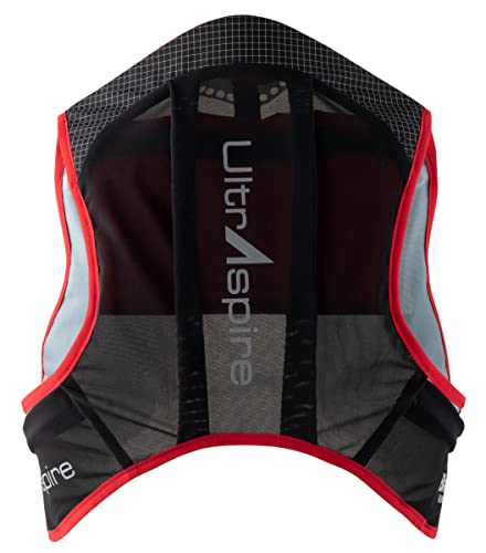 UltrAspire Bronco 5L Hydration Race Vest - Medium Black/Red for Ultrarunning