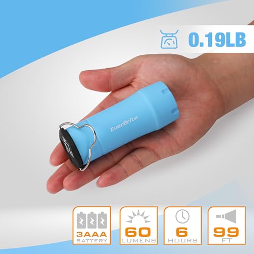 EverBrite Blue 2-in-1 Mini Lantern and Flashlight - Zoomable, Lightweight Camping Light