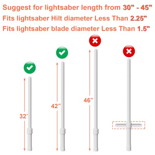 Lightsaber Carrying Bag with Adjustable Shoulder Strap - For Standard Lightsaber