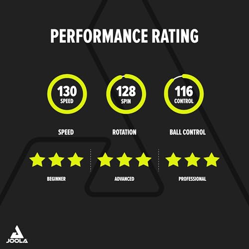 JOOLA Infinity Z Pyramid Carbon ITTF Approved Professional Table Tennis Bat - Advanced Player Paddle with High-Tech Fibre and 7-Layer Blade