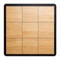 Big Floors Portable Dance Floor Tiles - Light Maple, 3x3 ft, 21 Piece Interlocking Kit with Edges - Light Maple / 3'x3' (9 sq ft)