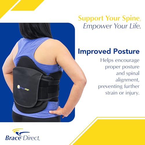 Brace Align VertebrAlign LSO Back Brace for Herniated Disc Relief Black, Universal Fit