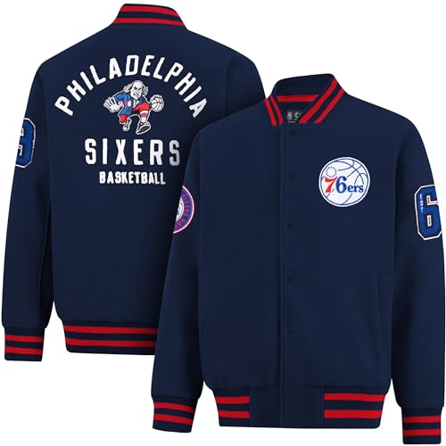 Men’s NBA Varsity Jacket - Philadelphia 76ers Small Team Color
