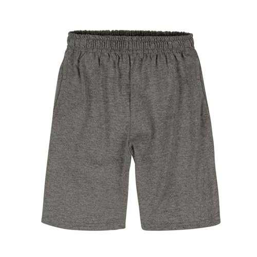 X-Large Boys Jersey Shorts Pack with Pockets - Charcoal Heather