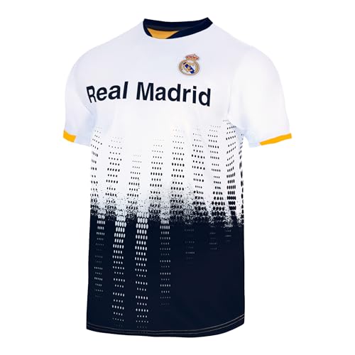 Official Soccer Fan Pack for Real Madrid - Kids Jacket, T-Shirt, Scarf & Ball - White Medium