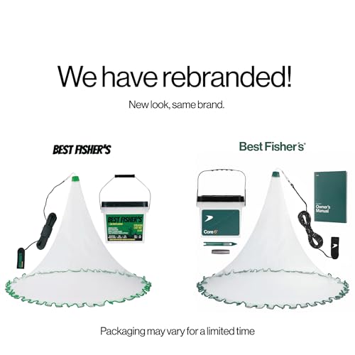 Best Fisher's Core 6-ft Pro Cast Net with 3/8" Mesh & Lead Sinkers