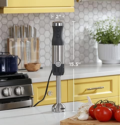 Immersion Blender with Accessories - Handheld 2-Speed Stick Blender for Smoothies & Baby Food - Includes Whisk & Blending Jar - 500W