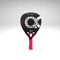 ACA Palladium Professional Padel Racket | Advanced Power & Precision | Red/Metal | 12K Carbon Faces | Diamond Shape | Black EVA Fusion Core