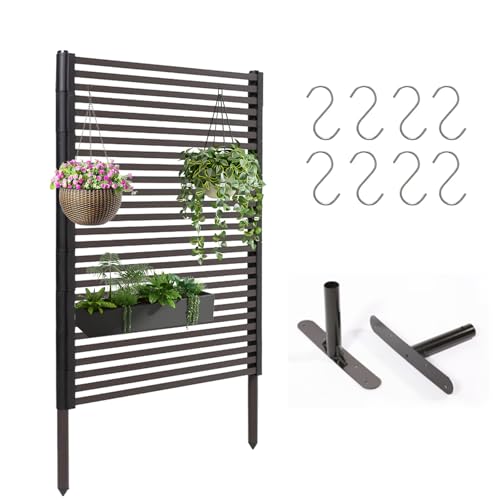 Outdoor Privacy Screen 43x59 Inches - Metal Garden Fence Panel with Variation 59.0"L x 43.3"W