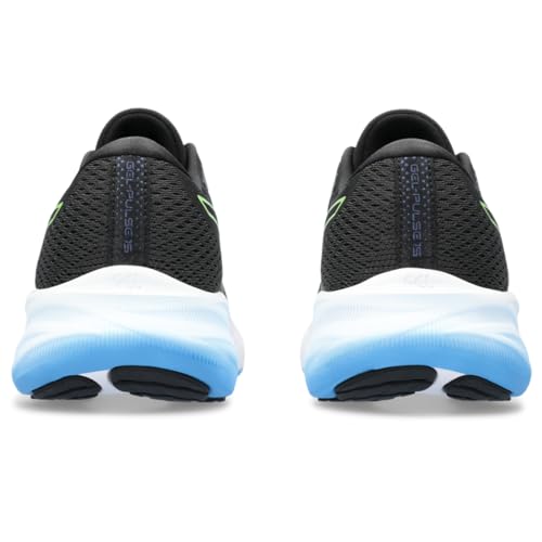 ASICS Men's Gel-Pulse 15 Running Shoes Black/Electric Lime - Lightweight & Supportive