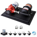 RV Water Pump with Accumulator Tank System - 12V DC, 3.0 GPM, 45 PSI, 0.75L Tank