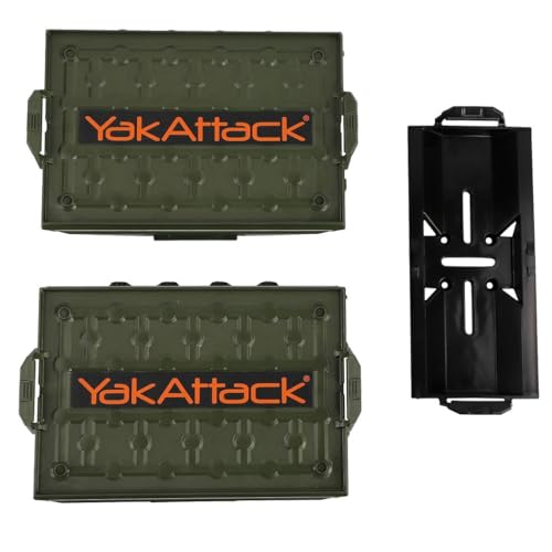 YakAttack TracPak Combo Kit with 2 Storage Boxes - Ranger Green