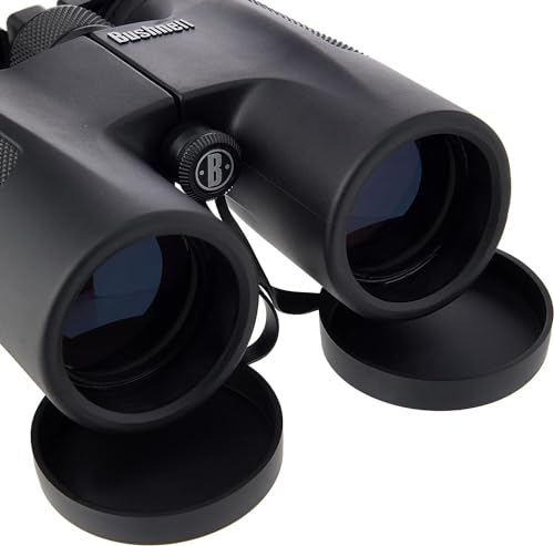 Bushnell PowerView 10x42 Compact Roof Prism Binoculars - Black