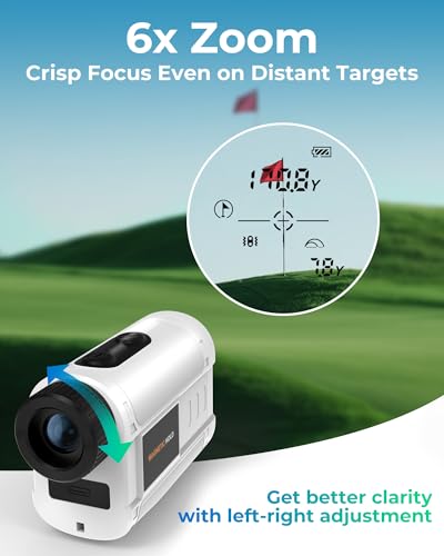 CIGMAN Golf Range Finder 1312 Yards with Magnetic Mount & Slope