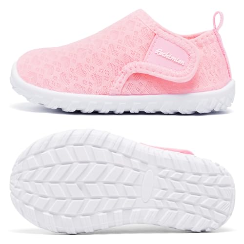 Baby Water Shoes Toddler Aqua Shoes Pink 5 - Quick Dry Beach Footwear for Boys & Girls