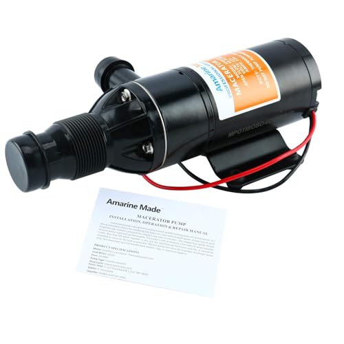 Marine RV Waste Water Pump 12V Self-Priming Anti-Clogging Macerator Pump