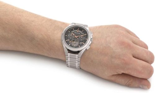 Bulova Curv Stainless Steel Watch - Grey Dial | 44mm | Model 96A298