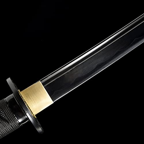 JIHPEN Sword Katana with Scabbard - Legends of the Night Black Custom