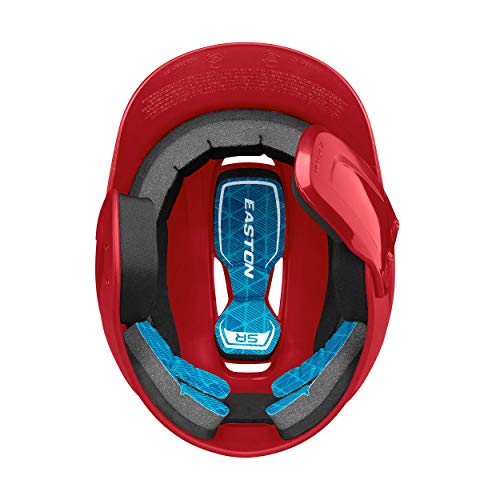 Easton Z5 2.0 Junior Baseball Batting Helmet with Reversible Jaw Guard – Red, 6½"-7⅛"