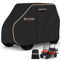 Heavy Duty Golf Cart Cover for 2/4/6 Passengers with Orange Reflective Strips - Universal Fit, Water-Resistant