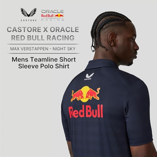 Castore Oracle Men’s Red Bull Racing F1 Polo Shirt Medium - Official Team Driver Apparel