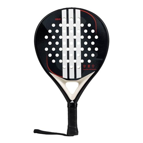 Adidas Drive Padel Racket Black - Control & Power with Carbon & Fiberglass