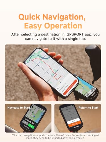 iGPSPORT BSC500 GPS Bike Computer with 3.3'' Touch Screen Voice Navigation - Variation BSC500