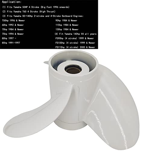 13x19 Aluminum Outboard Propeller for Yamaha 50-130HP Boats
