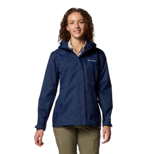 Columbia Women's Arcadia II Waterproof Rain Jacket - X-Large Collegiate Navy