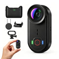 Ahlirmoy 4K Mini Body Action Camera Waterproof 64GB for Sports & Vlogging - Black