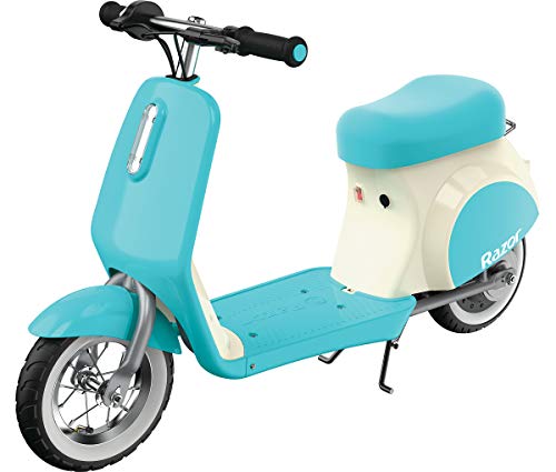 Mini Electric Scooter for Kids - Retro Style Youth E-Scooter, Up to 8 mph, 40 Min Ride Time