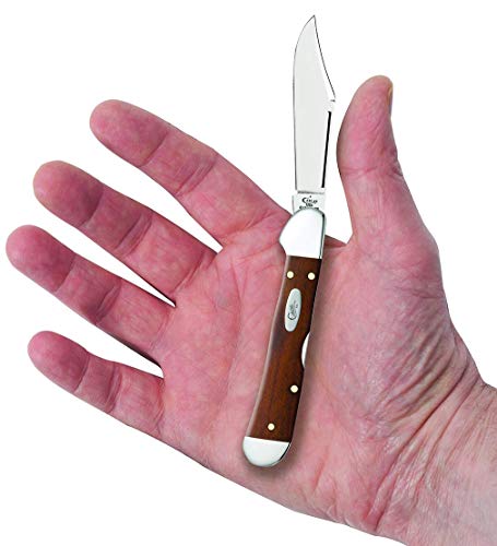 Case Mini Copperlock Pocket Knife Chestnut Smooth Bone 2.7-Inch Lockback