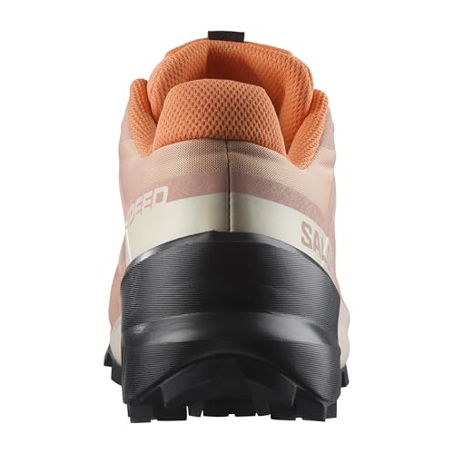 Salomon Women's Speedcross Trail Running Shoes 8.5 Cameo Brown/Black/Bird of Paradise