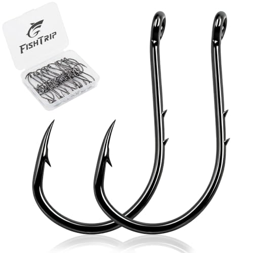 FishTrip 50/100pcs Octopus Baitholder Fishing Hooks Circle Hooks for Freshwater