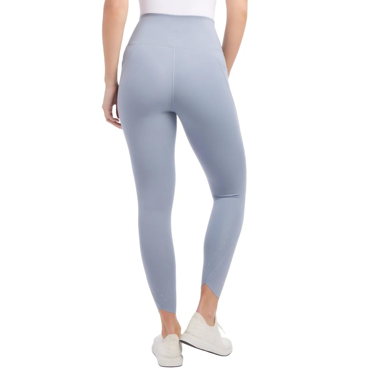 Danskin High-Rise Brushed Leggings, Side Pockets, Heavyweight (US, Alpha, Large, Regular, Regular, Nebula (Blue))