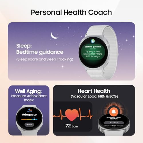 Graphite Samsung Galaxy Watch 8 40mm Bluetooth Wellness & Fitness Tracker