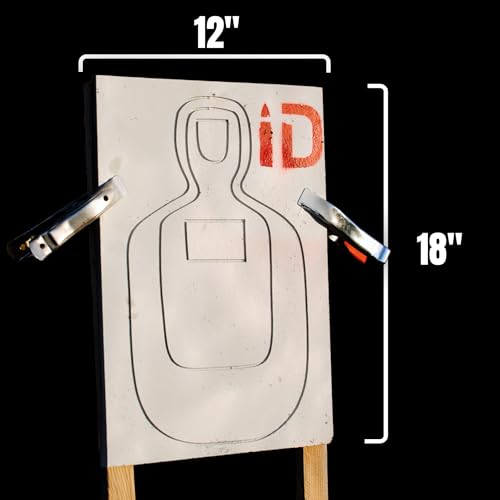 ID TQ-20 Self-Healing Rubber Shooting Target - Reusable, Weatherproof, Rated for All Calibers Up to .50 BMG