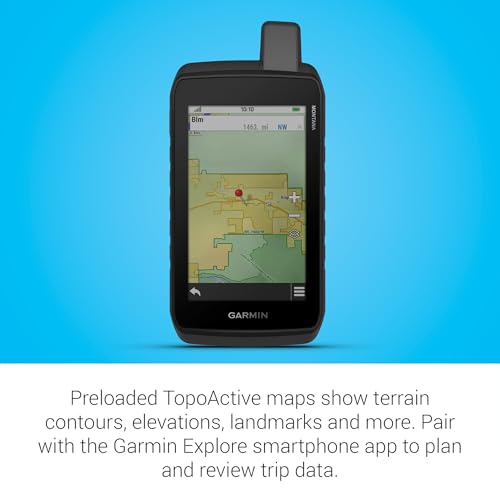 Garmin Montana 710 Handheld GPS Navigator with Touchscreen & Maps - Rugged Outdoor Device