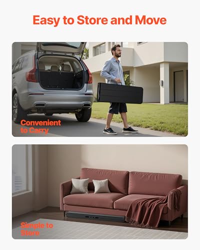 Black 6ft Plastic Folding Bench for Outdoor Camping & Picnics - Portable & Stable