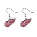 NHL Detroit Red Wings Logo Dangler Earrings - Team Spirit Jewelry
