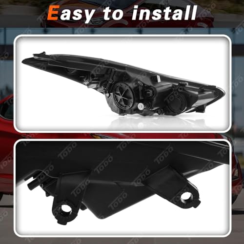 Hyundai Elantra Headlight Assembly 2014-2016 Pair with Bulbs - Passenger & Driver Side