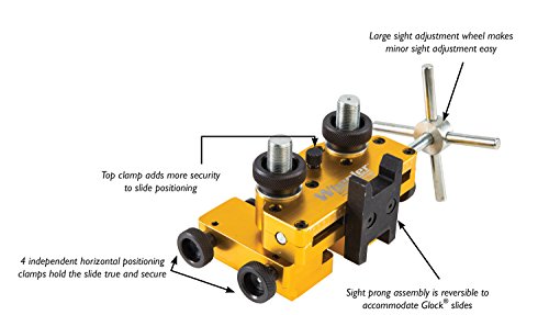 Wheeler Handgun Sight Tool - Black & Yellow, One Size, Precision Dovetail Adjustment