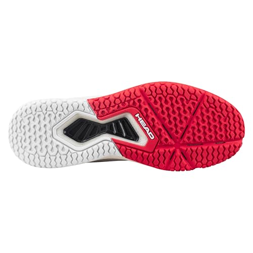 HEAD Motion Pro Men's Pickleball Shoe White/Red 13 - Durable, Breathable Court Shoe