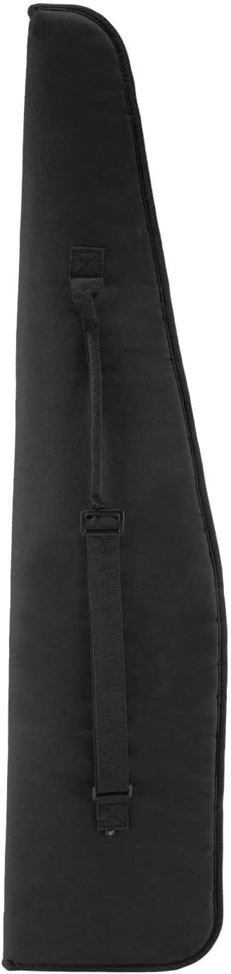 Soft Rifle Cases Rifle Bag Soft Shotgun Rifle Case 48 inch Long Bag Zipper Pockets Classic Tactical Transportation Case Adjustable Shoulder Strap Water Resistant Shooting Range (Black, 48 Inch)