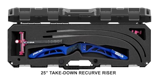 MTM BC34TD Takedown Recurve Bow Hard Case Lockable & Airline Approved, Holds 16 Arrows, Made in USA