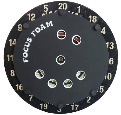 4 Pack Steel Tip Dartboard Trainer Set - Non Magnetic, Black & White