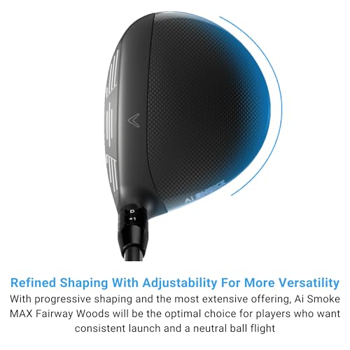 Callaway Paradym Ai Smoke Triple Diamond Fairway Wood - Right Hand, 21°, Tensei CR Blue 60g, Stiff Flex, Black