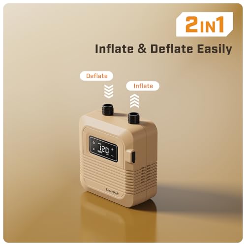 Electric Paddle Board Pump 20 PSI Rechargeable SUP Inflator with Auto-Off