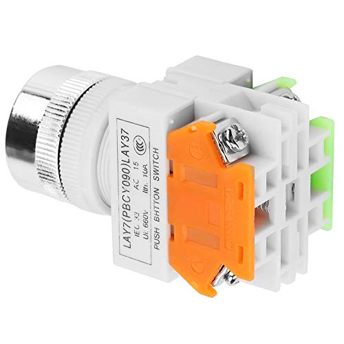 22mm Emergency Stop Push Button Switch Auto Reset Flat Head