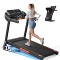 LIJIUJIA Home Treadmill with Auto Incline 0-15% - Black